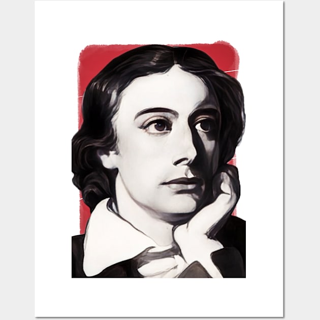 English Poet John Keats illustration Wall Art by Litstoy 